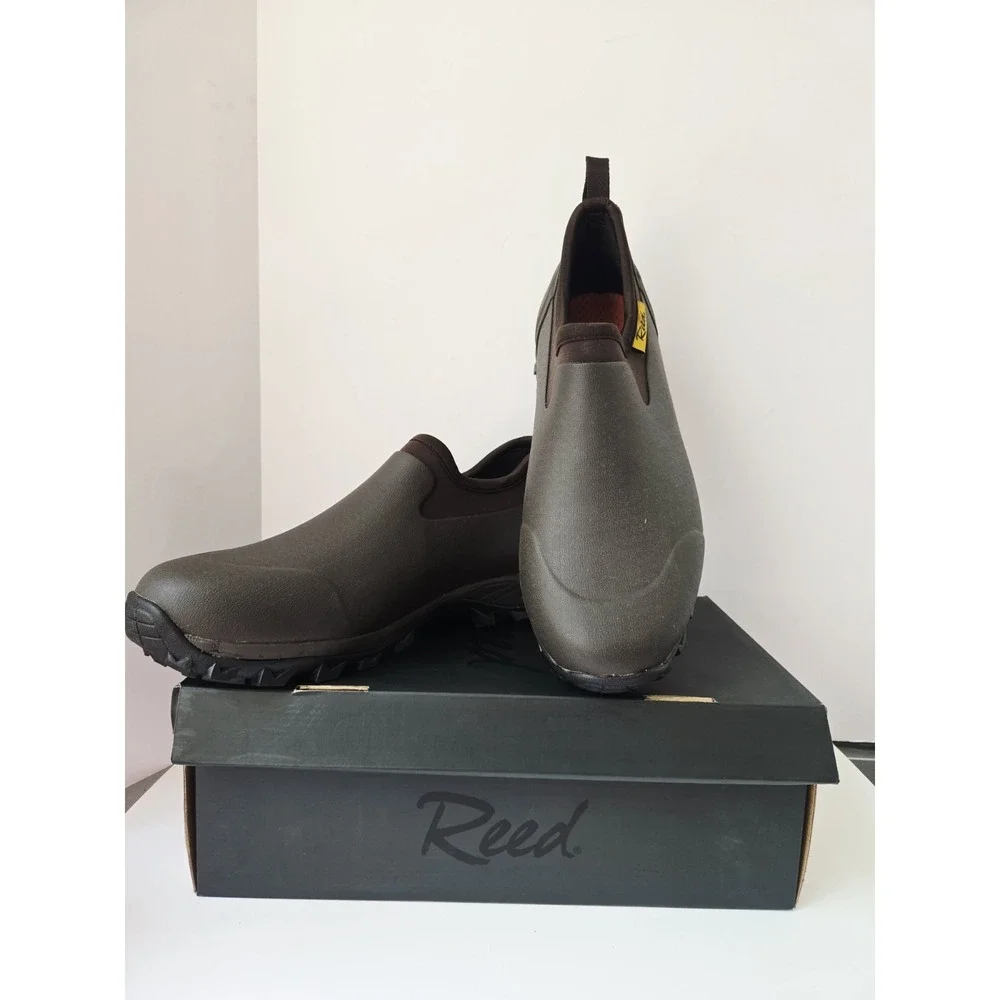 Reed Mens work boots Weston Slip on waterproof size‎ 13 3710 brown